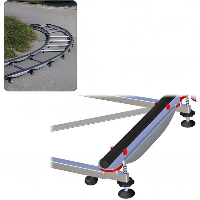 Cambo UTS-5F | UniTrack 5m + Flight Case, Rozkładane szyny oraz tory + skrzynia Cambo - 2