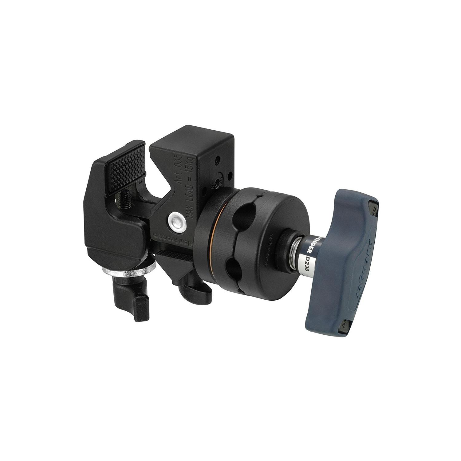 Avenger D230 | Pojedyncza głowica do statywów oświetleniowych z klamrą super clamp, grip Avenger - 1