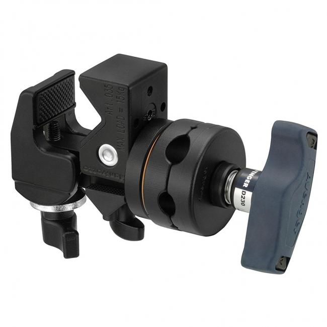 Avenger D230 | Pojedyncza głowica do statywów oświetleniowych z klamrą super clamp, grip Avenger - 1