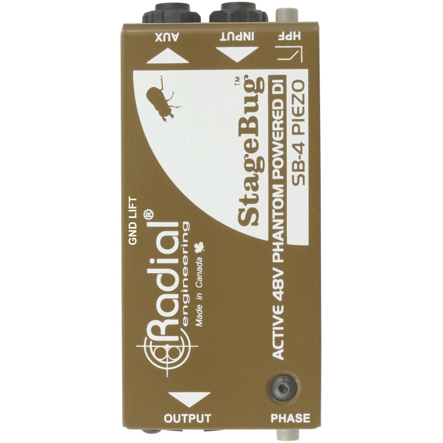 Radial StageBug SB-4 | Aktywny Piezo DI-Box, Direct Box do przetworników piezoelektrycznych Radial Engineering - 1