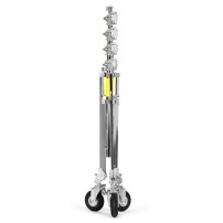 Avenger B150P-1 (Strato Safe Crank Up) | Stalowy statyw oświetleniowy z kółkami i hamulcami, wysokość do 621 cm, udźwig do 70 kg