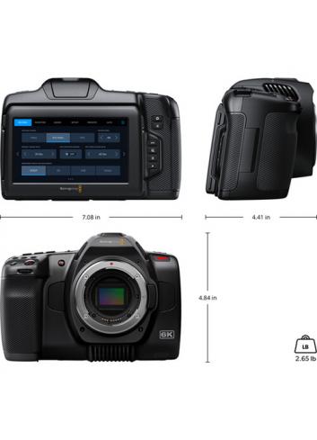 Blackmagic Design Pocket Cinema Camera 6K G2 | Kamera z wymienną optyką, Super 35, mocowanie EF Blackmagic Design - 5