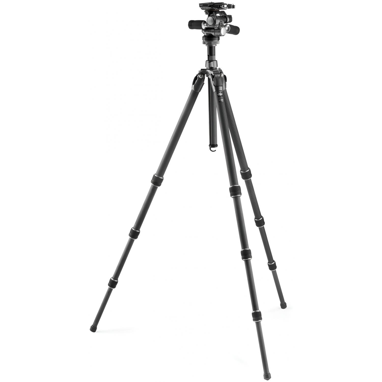 Gitzo Mountaineer GT2542+GHF3W | Zestaw Statyw z głowicą 3 kierunkową, seria 2, Carbon, udźwig 13kg Gitzo - 1