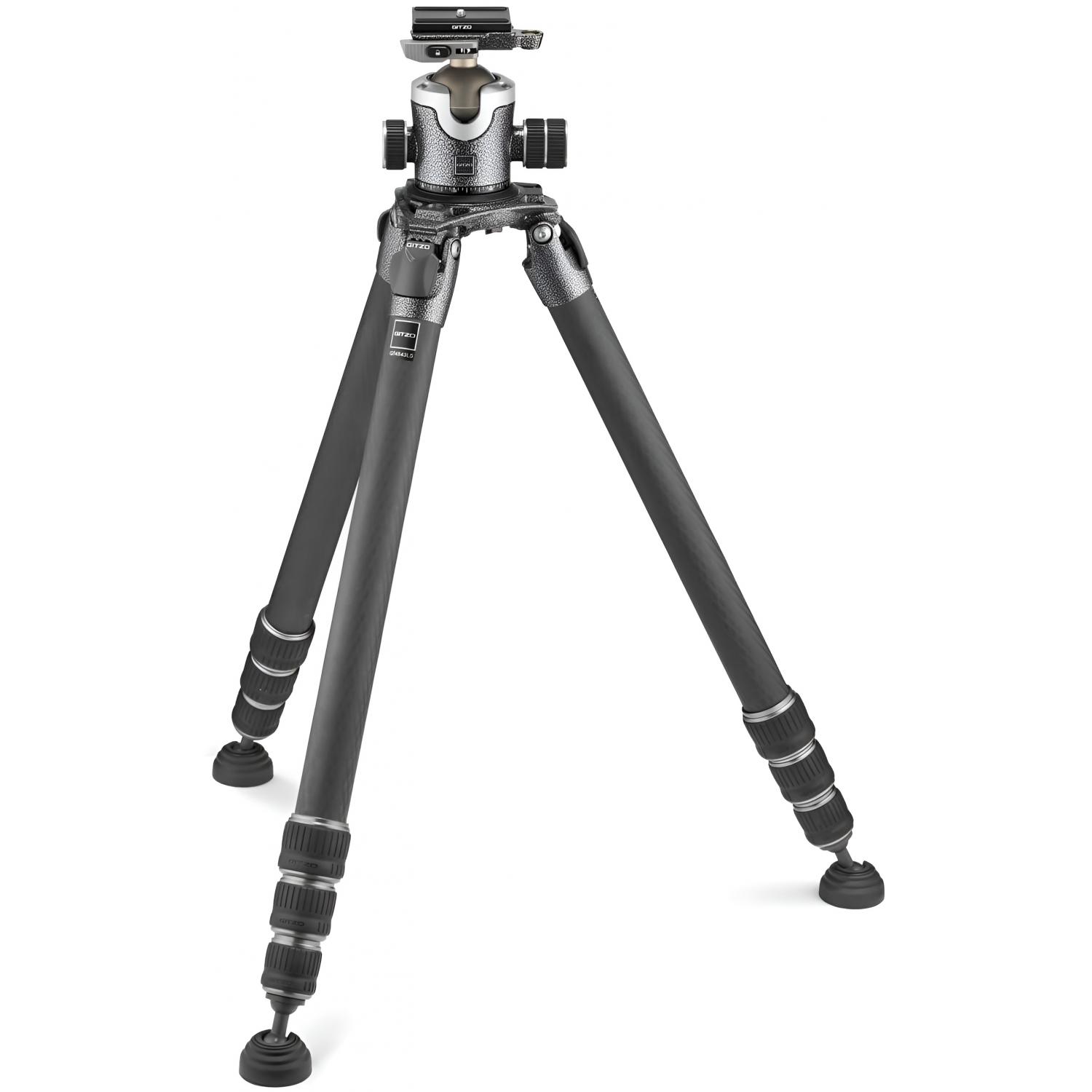 Gitzo Systematic GT4543LS+GH4383LR | Zestaw Statyw z głowicą kulową, seria 4 Long, Carbon, udźwig 28kg Gitzo - 1