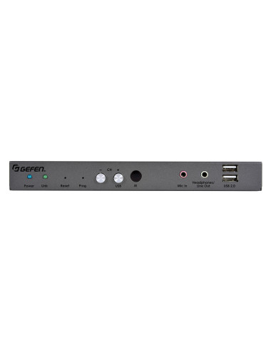 Gefen EXT-DPKA-LANS-RX | Odbiornik do systemu dystrybucji DisplayPort 4K, USB, RS-232, IR, 2-CH audio przez LAN, KVM over IP Gef