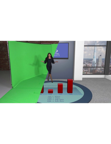 Lastolite LL LB7965 | Tło winylowe, podłogowe, Chromakey Green, zielone, 1.35 x 4 m Lastolite - 12