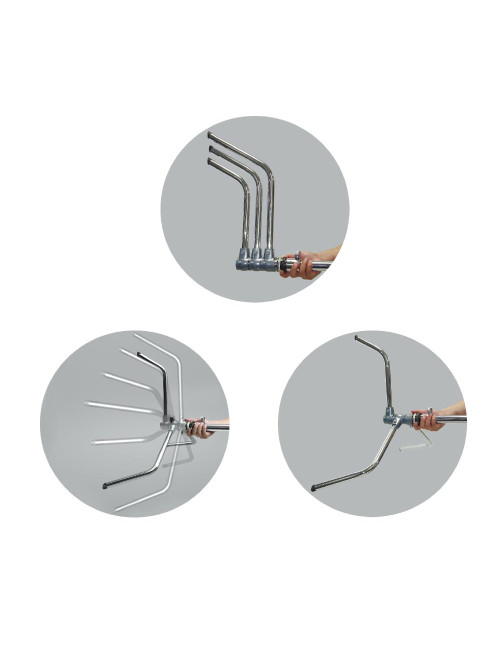 Kupo CT-40MK | Stalowy statyw oświetleniowy z ramieniem, srebrny, wys. max. 2.96 m, udźwig 10 kg Kupo Grip - 4