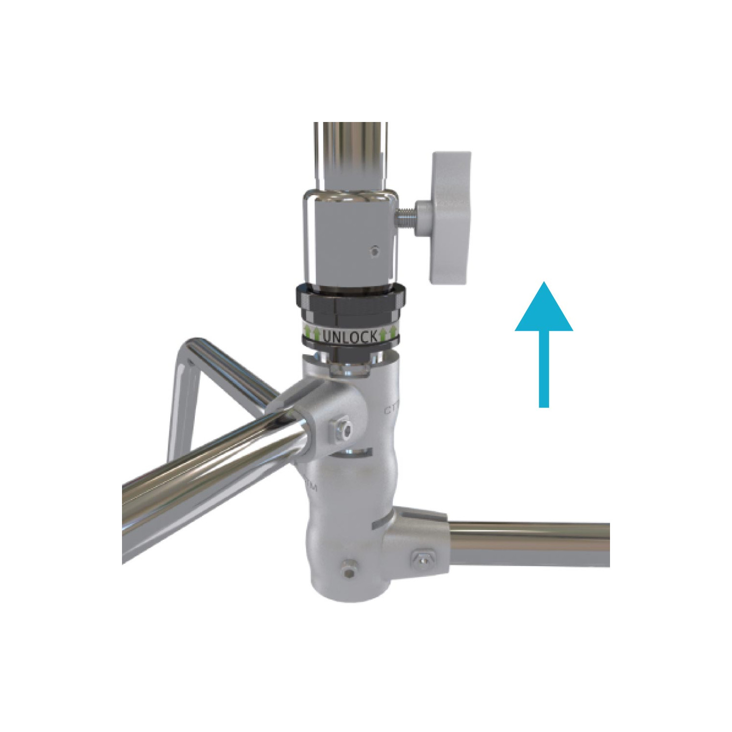 Kupo CT-40MKB | Stalowy statyw oświetleniowy z ramieniem, czarny, wys. max. 2.96 m, udźwig 10 kg Kupo Grip - 4