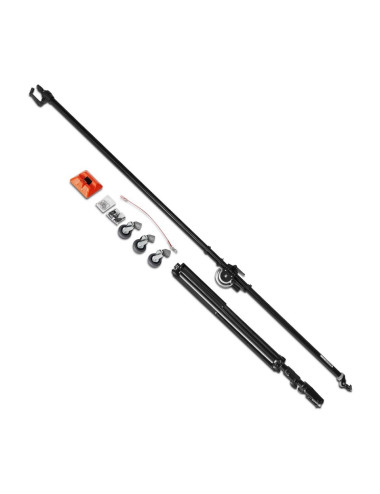 Manfrotto 025BS | Aluminiowy statyw oświetleniowy z ramieniem, kołami i przeciwwagą, wysokość do 0.85 m, udźwig do 3 kg Manfrott