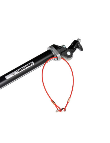 Manfrotto 025BS | Aluminiowy statyw oświetleniowy z ramieniem, kołami i przeciwwagą, wysokość do 0.85 m, udźwig do 3 kg Manfrott