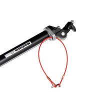 Manfrotto 025BS | Aluminiowy statyw oświetleniowy z ramieniem, kołami i przeciwwagą, wysokość do 0.85 m, udźwig do 3 kg Manfrott