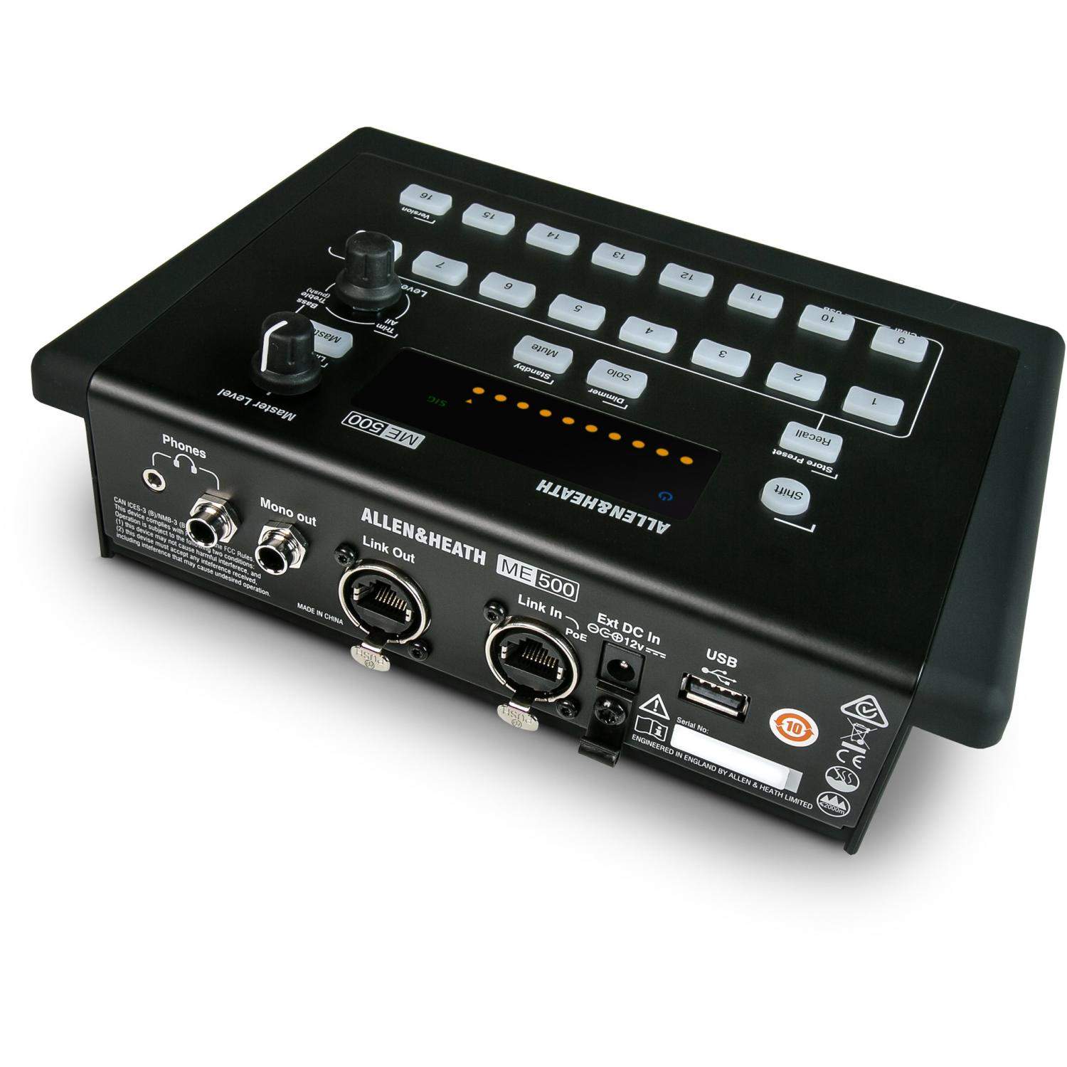 Allen & Heath ME-500 | 16-kanałowy mikser personalny z wyświetlaczem Allen & Heath - 7