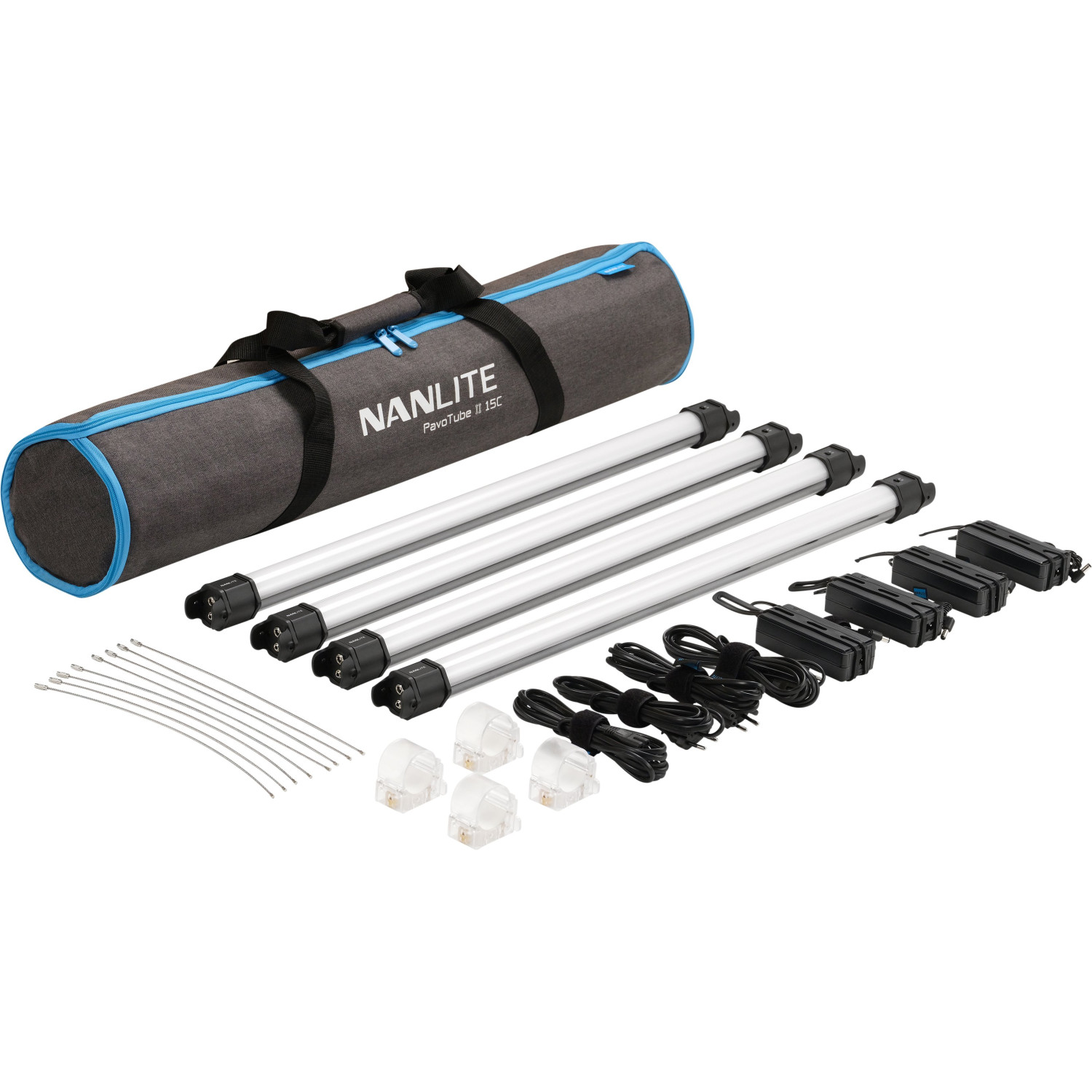 Nanlite Pavotube II 15C 4-Kit | Zestaw 4 mieczy świetlnych, tub LED, RGBWW, 0.7m, 60W, DMX, 2700K-7500K Nanlite - 1