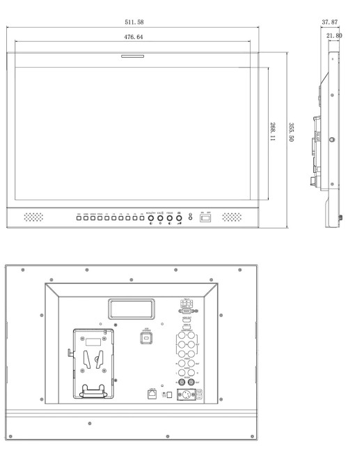 SEETEC P215-9HSD-CO (Silver) | Monitor podglądowy, reżyserski 21.5", w walizce do produkcji w terenie, SDI/HDMI SEETEC - 4