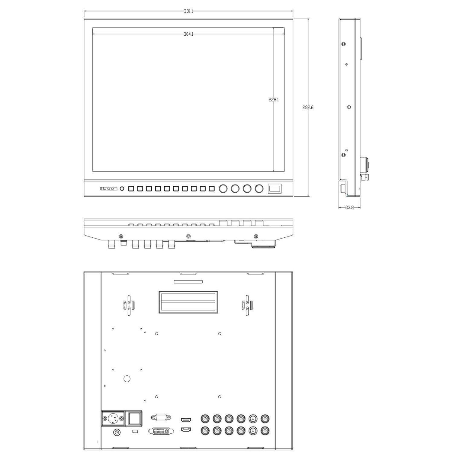 SEETEC P150-3HSD | Monitor podglądowy, reżyserski, 15", Tally SEETEC - 5