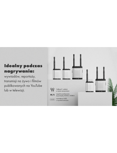 Saramonic Vlink2 Kit2 (RX + TX + TX) | Zestaw do bezprzewodowej transmisji dźwięku z talkback, mikrofon krawatowy Saramonic - 7