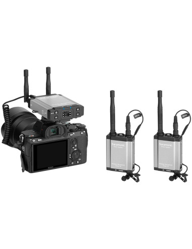 Saramonic Vlink2 Kit2 (RX + TX + TX) | Zestaw do bezprzewodowej transmisji dźwięku z talkback, mikrofon krawatowy Saramonic - 5