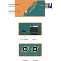 AVMATRIX FE1121 12G-SDI | Przedłużacz SDI przez światłowód, odległość do 10km AVMATRIX - 3