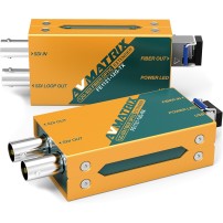 AVMATRIX FE1121 12G-SDI | Przedłużacz SDI przez światłowód, odległość do 10km AVMATRIX - 1