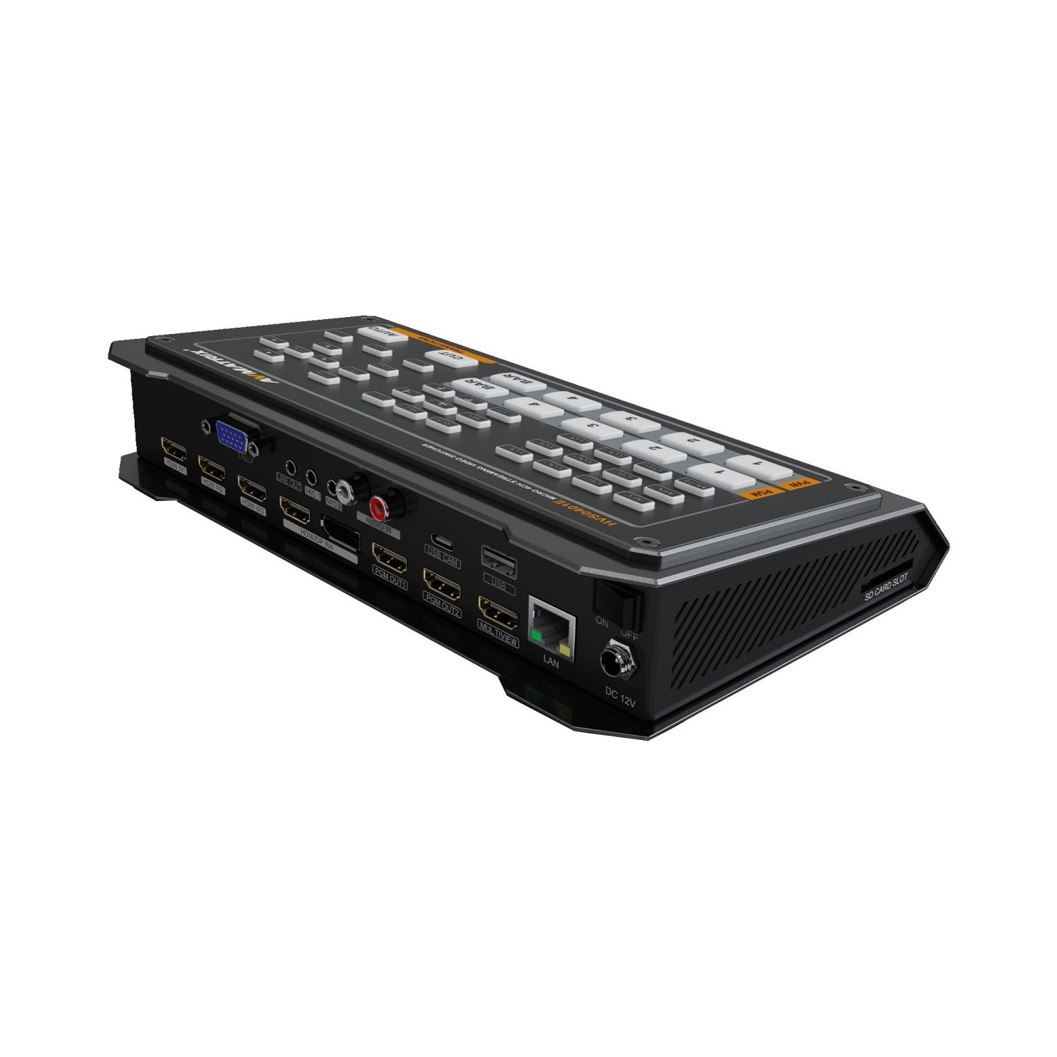 AVMATRIX HVS0401E | Mikser wideo FullHD, 4-kanałowy, 4x HDMI, 1x DisplayPort, streaming USB/LAN AVMATRIX - 4