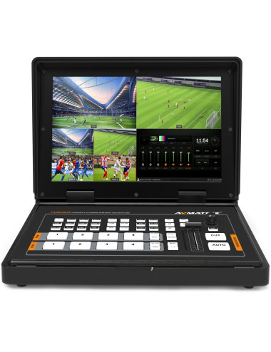 AVMATRIX PVS0403U | Mikser wideo, 4-kanałowy z 10.1" ekranem, 2x HDMI, 2x SDI, Tally, streaming USB AVMATRIX - 1