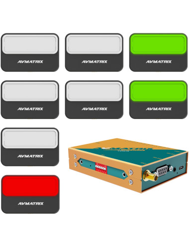 AVMATRIX TS3019-8 | System bezprzewodowych lamp Tally 8 szt. AVMATRIX - 1