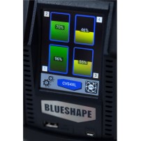 Blueshape CVS4XL | 4-kanałowa ładowarka akumulatorów V-Mount, adapter zasilania stałego, diagnostyka baterii Blueshape - 8