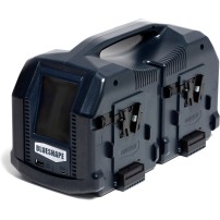 Blueshape CVS4XL | 4-kanałowa ładowarka akumulatorów V-Mount, adapter zasilania stałego, diagnostyka baterii Blueshape - 5