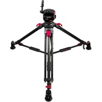 Cartoni Focus 10 Red Lock System MS (KF10-RLM) | Aluminiowy statyw wideo z głowicą, udźwig do 12 kg, wysokość do 167 cm Cartoni 