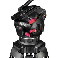 Cartoni Focus 10 Red Lock System MS (KF10-RLM) | Aluminiowy statyw wideo z głowicą, udźwig do 12 kg, wysokość do 167 cm Cartoni 
