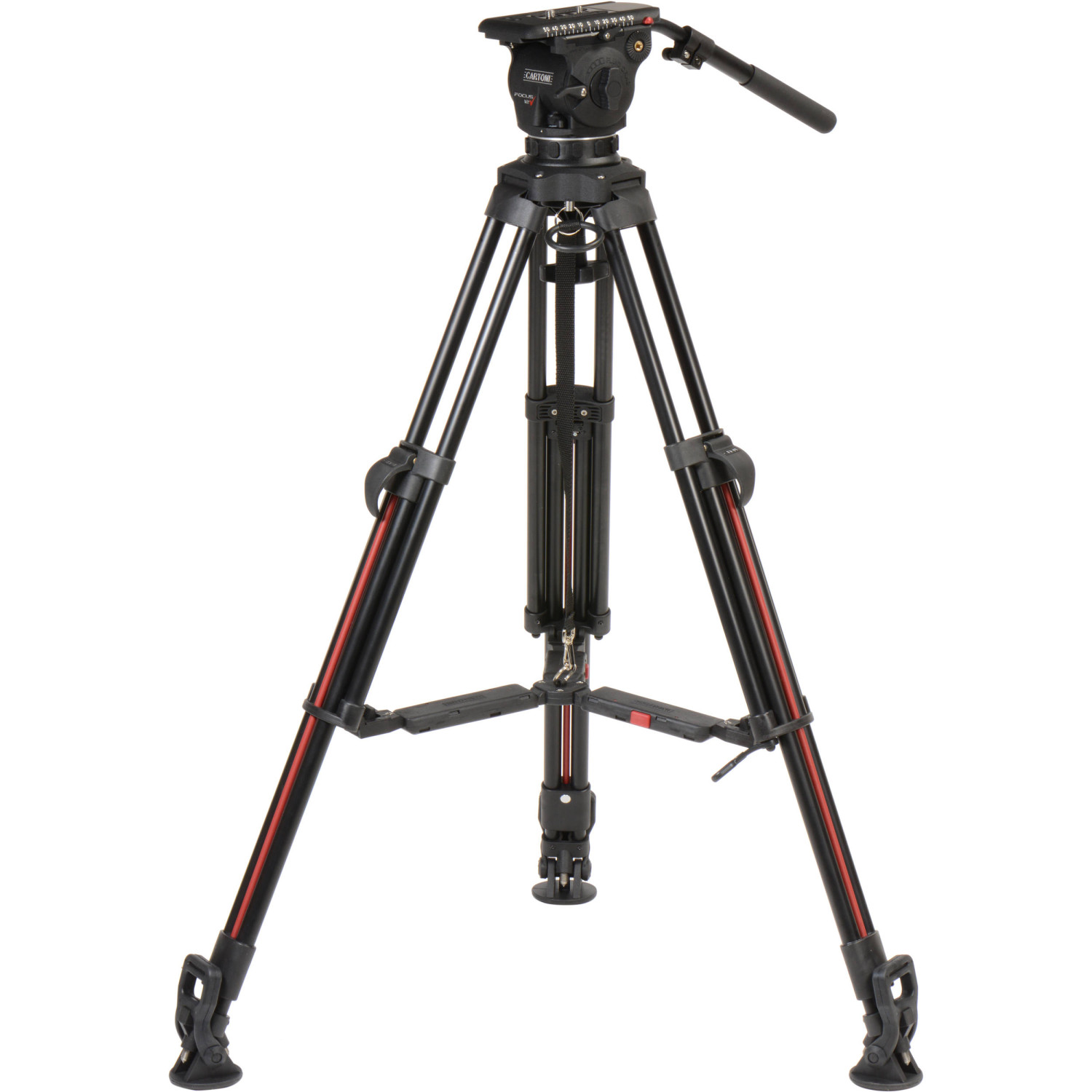 Cartoni Focus 12 SDS Alu System (KSDS12-A) | Aluminiowy statyw wideo z głowicą, udźwig do 12 kg, wysokość do 176 cm Cartoni - 1