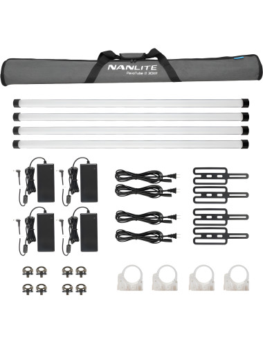 Nanlite PavoTube II 30XR 4-Kit | 4 Lampy tubowe, miecze świetlne, RGBWW, 1m, 70W, DMX, 2700K-12000K Nanlite - 1