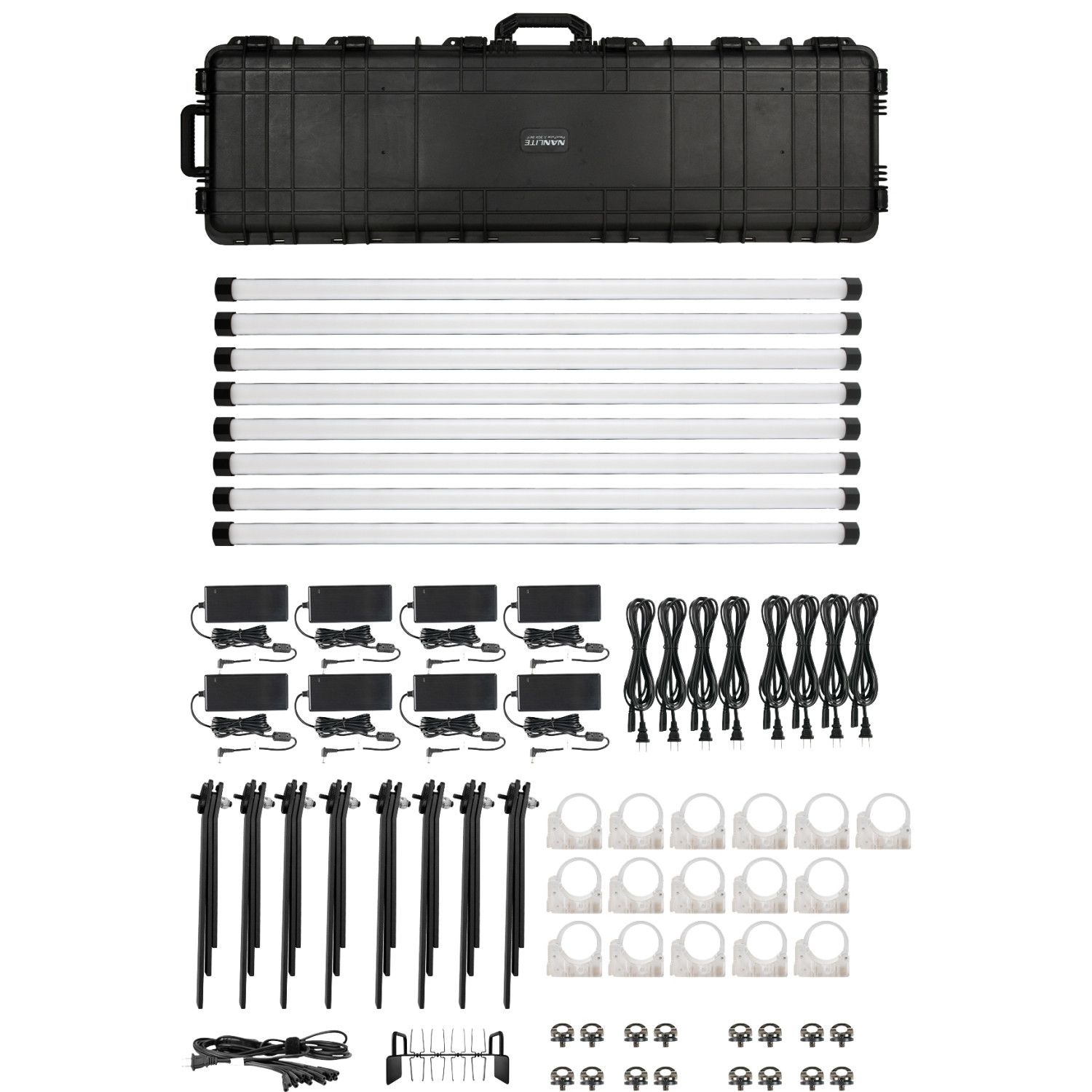 Nanlite PavoTube II 30XR 8-Kit | 8 Lamp tubowych, miecze świetlne, RGBWW, 1m, 70W, DMX, 2700K-12000K Nanlite - 1