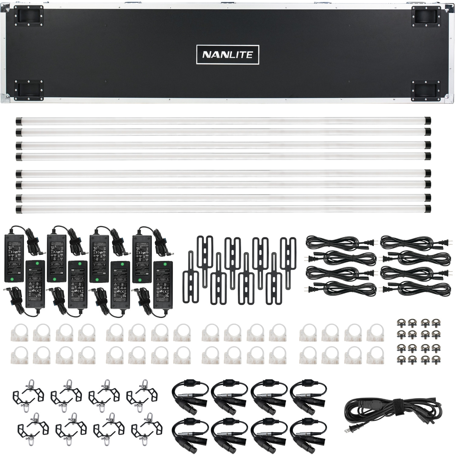 Nanlite PavoTube II 60XR 8-Kit | 8 Lamp tubowych, miecze świetlne, RGBWW, 2.2m, 100W, DMX, 2700K-12000K Nanlite - 1