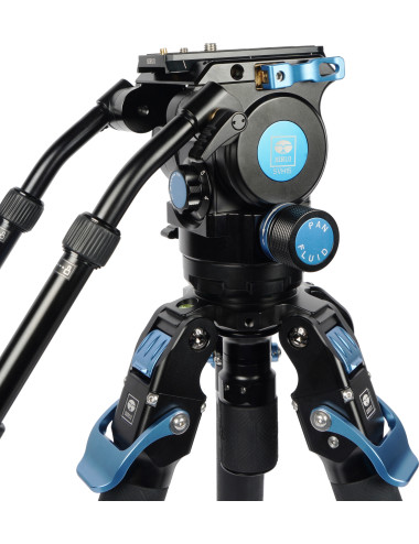 Sirui Pro Video Tripod Kit Rapid SVT-75 Pro + Fluid Head SVH15 | Carbonowy statyw wideo z głowicą, udźwig 25 kg, wys. 153 cm Sir