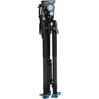 Sirui Pro Video Tripod Kit Rapid SVT-75 Pro + Fluid Head SVH15 | Carbonowy statyw wideo z głowicą, udźwig 25 kg, wys. 153 cm Sir