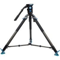 Sirui Pro Video Tripod Kit Rapid SVT-75 Pro + Fluid Head SVH15 | Carbonowy statyw wideo z głowicą, udźwig 25 kg, wys. 153 cm Sir