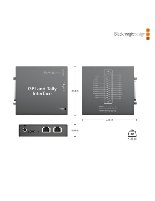 Blackmagic Design GPI and Tally Interface | Moduł Tally dla mikserów Blackmagic Design ATEM Blackmagic Design - 4
