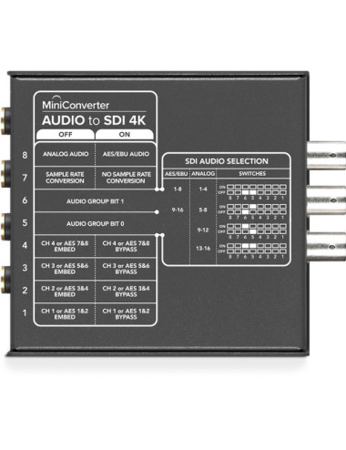 Blackmagic Design Mini Converter Audio to SDI 4K | Embedder sygnału audio w SDI Blackmagic Design - 1