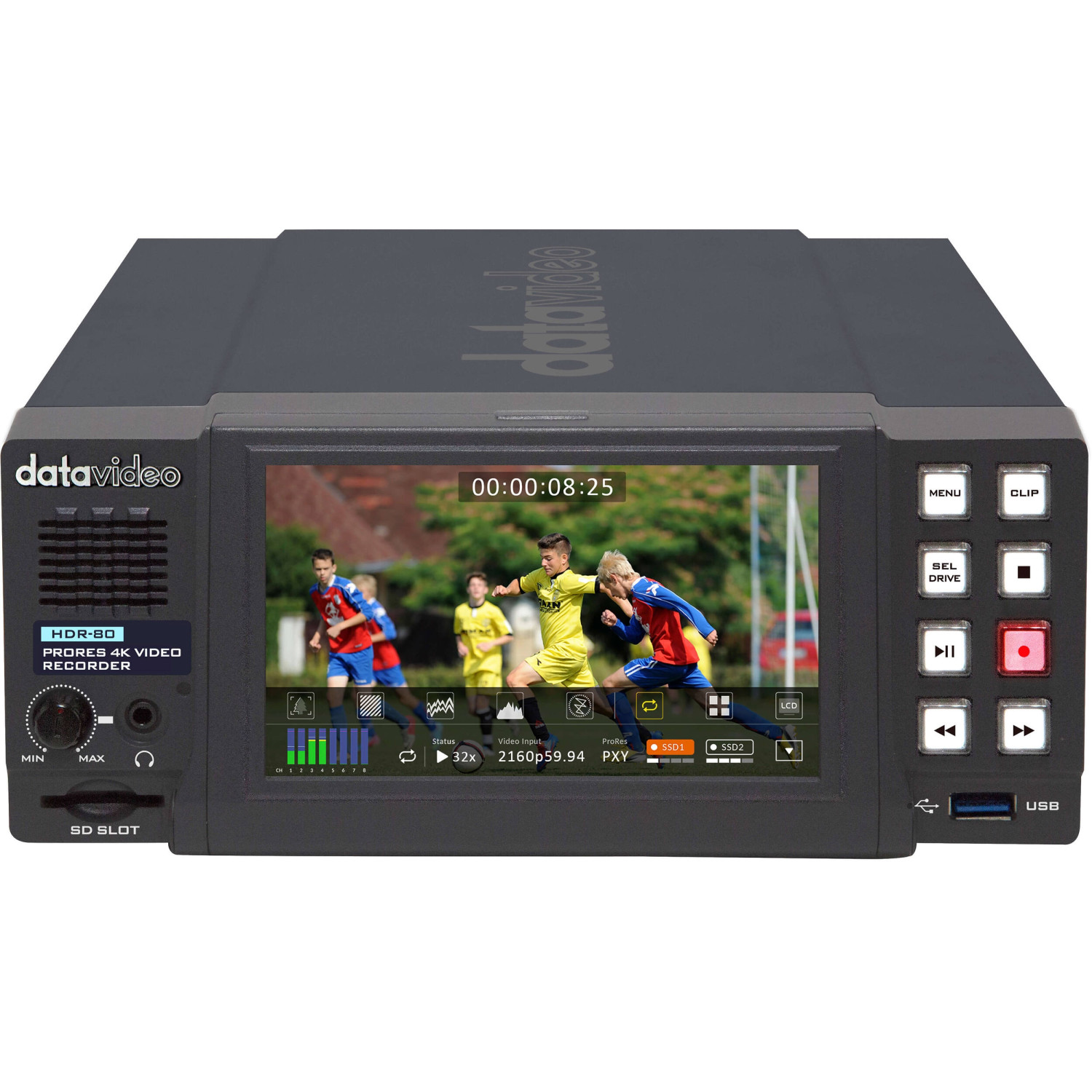 Datavideo HDR-80 | Wielokanałowy rejestrator wideo ProRes 4K Datavideo - 1