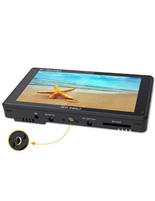 Feelworld LUT6S | Monitor podglądowy 6", SDI, 4K HDMI, dotykowy, jasność 2600 cd/m2 Feelworld - 4