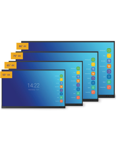 Clevertouch IMPACT Plus2 65" | Dotykowy monitor interaktywny 4K, Android 11, Microsoft 365, WiFi, 400 cd/m2 Clevertouch - 14