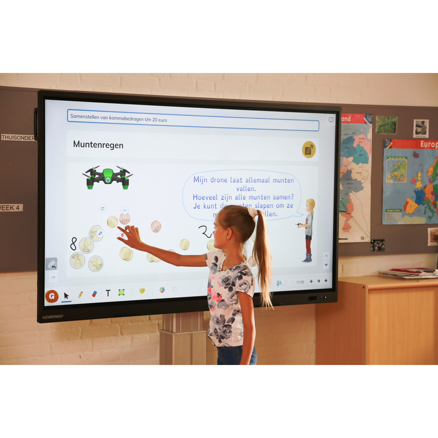 Clevertouch IMPACT Plus2 65" | Dotykowy monitor interaktywny 4K, Android 11, Microsoft 365, WiFi, 400 cd/m2 Clevertouch - 6