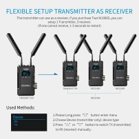Feelworld W1000S | Bezprzewodowy system transmisji wideo, odległość 300m, SDI, HDMI Feelworld - 3