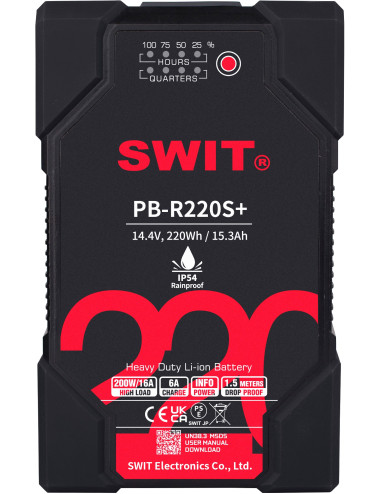 SWIT PB-R220S+ | Akumulator Heavy Duty V-Mount 220Wh, D-Tap SWIT - 1