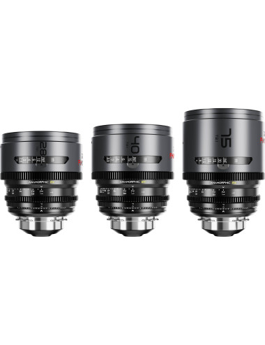 DZOFILM Pavo 2x Anamorphic 3-Lens Kit (28/40/75mm T2.1) PL/EF (S35) Neutral DZOFILM - 1