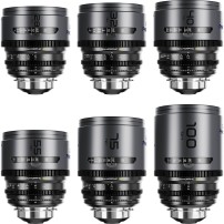 DZOFILM Pavo 2x Anamorphic 6-Lens Kit (28/32/40/55/75/100mm T2.1T/2.4) PL/EF (S35) Blue DZOFILM - 1