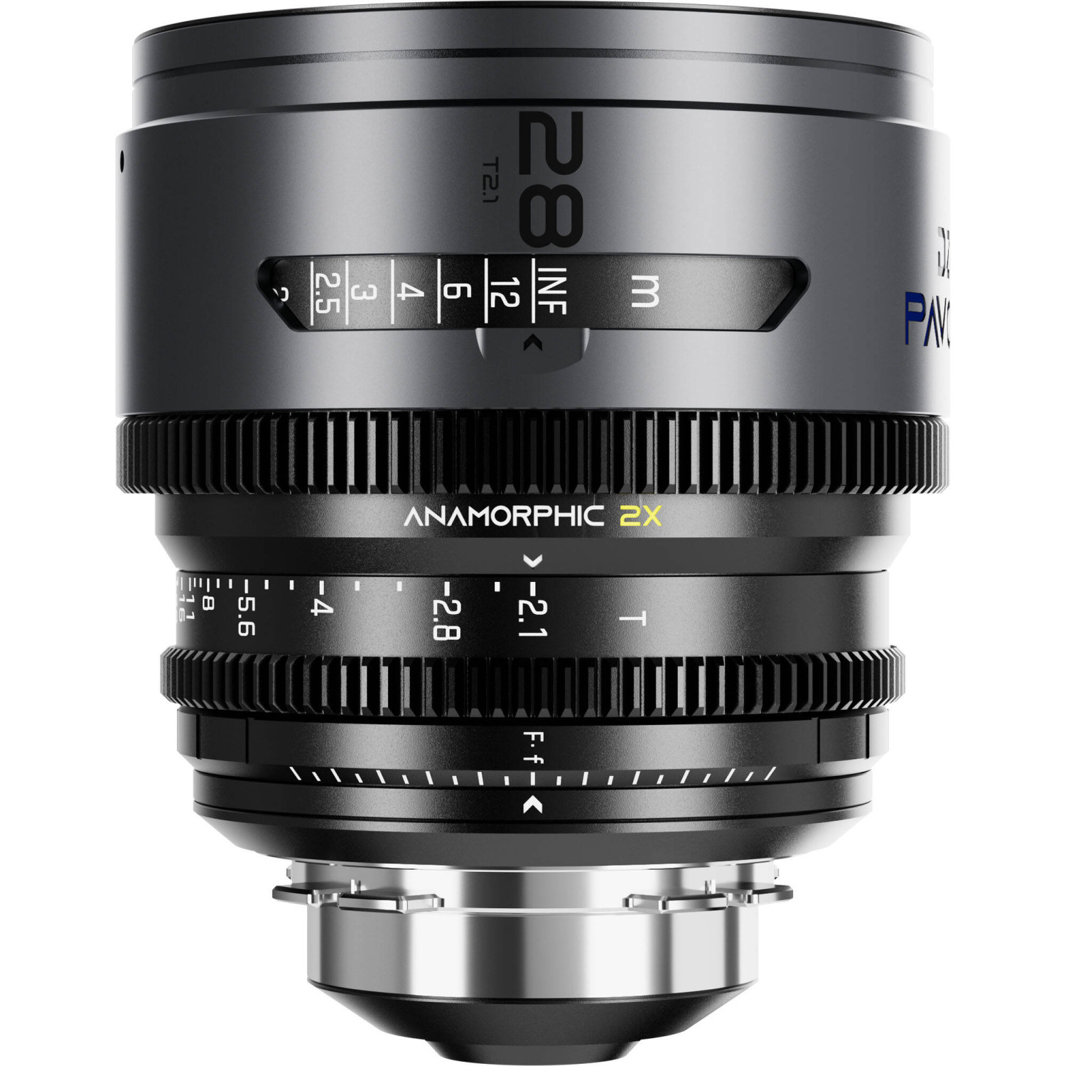 DZOFILM Pavo 2x Anamorphic 28mm T2.1 PL/EF Mount (S35) Blue DZOFILM - 1