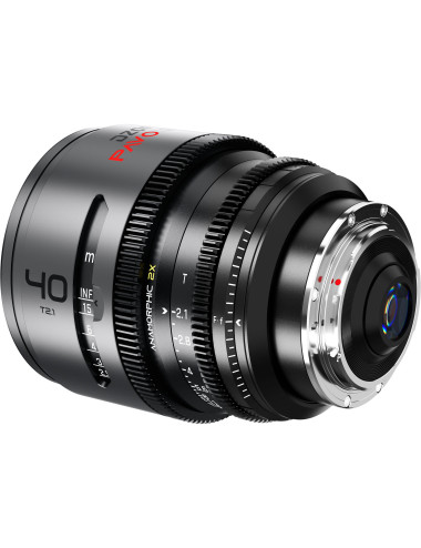 DZOFILM Pavo 2x Anamorphic 40mm T2.1 PL/EF Mount (S35) Neutral DZOFILM - 4
