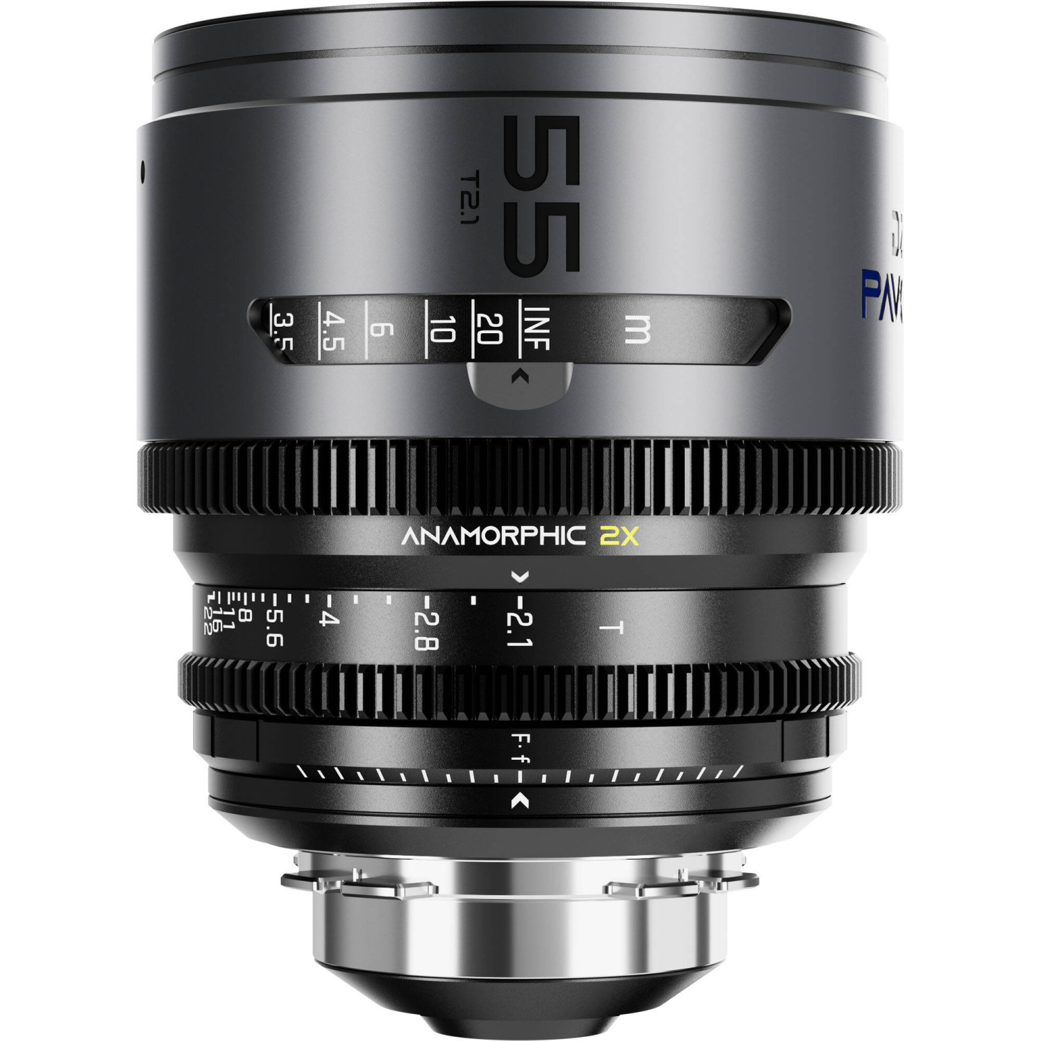 DZOFILM Pavo 2x Anamorphic 55mm T2.1 PL/EF Mount (S35) Blue DZOFILM - 1